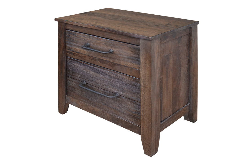 San Luis - Nightstand - Deep Brown / Warm Gray Finish