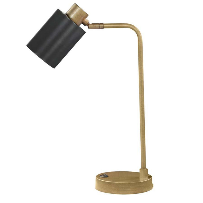 Cherise - Adjustable Shade Table Lamp - Antique Brass And Matte Black Sacramento Furniture Store Furniture store in Sacramento