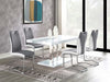 Brooklyn - 5 Piece Dining Set - White And Chrome Sacramento Furniture Store Furniture store in Sacramento