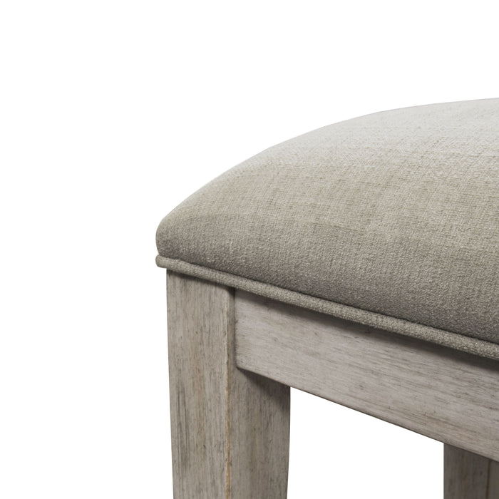 Heartland - Upholstered Console Stool - White