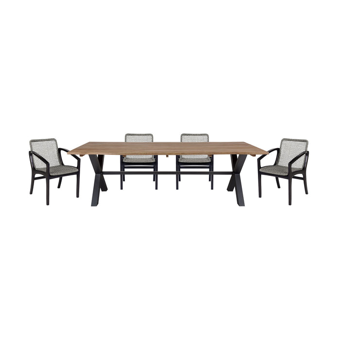 Glendora Beckham - Outdoor Patio Live Edge Dining Set