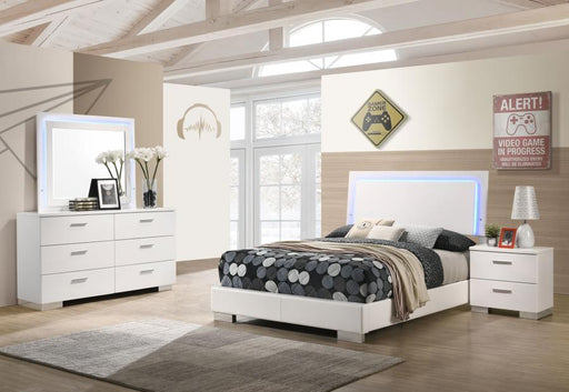 Felicity - Bedroom Set With Led Headboard And Mirror Sacramento Furniture Store Furniture store in Sacramento