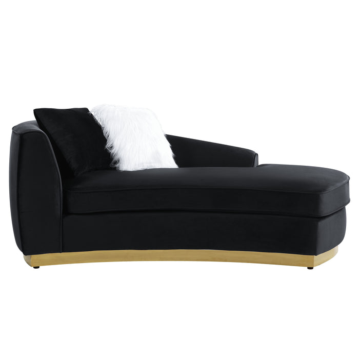 Achelle - Chaise - Black Velvet Sacramento Furniture Store Furniture store in Sacramento