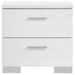 Felicity - 2-Drawer Nightstand - Glossy White Sacramento Furniture Store Furniture store in Sacramento