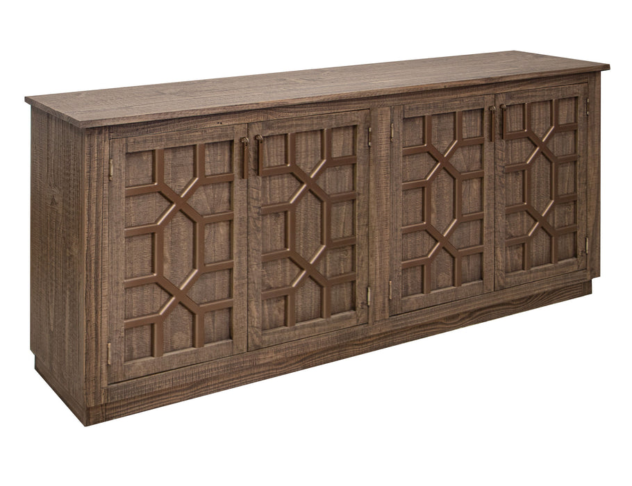 London - 4 Door Console - Walnut Brown