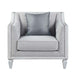 Katia - Chair - Light Gray Linen & Weathered White Finish Sacramento Furniture Store Furniture store in Sacramento