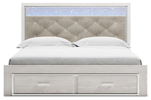 Altyra - White - King Upholstered Storage Bed Sacramento Furniture Store Furniture store in Sacramento