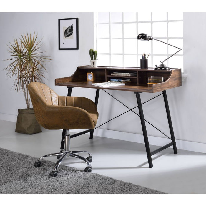 Sange - Desk - Walnut & Black Sacramento Furniture Store Furniture store in Sacramento