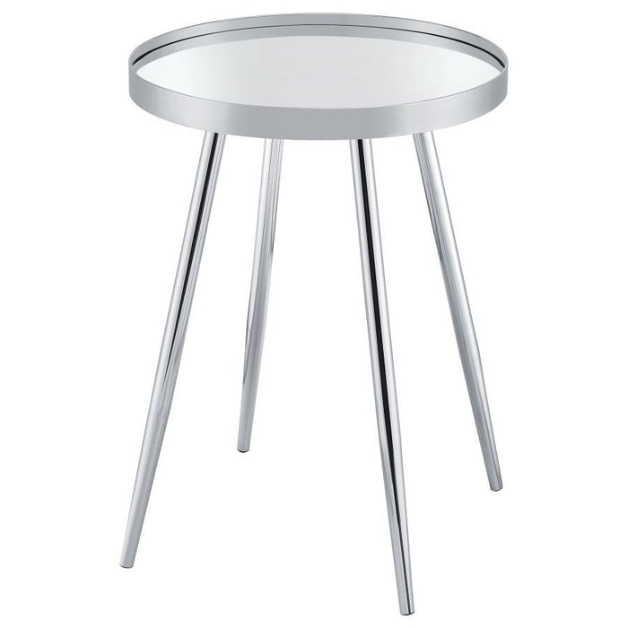 Kaelyn - Round Mirror Top End Table Sacramento Furniture Store Furniture store in Sacramento