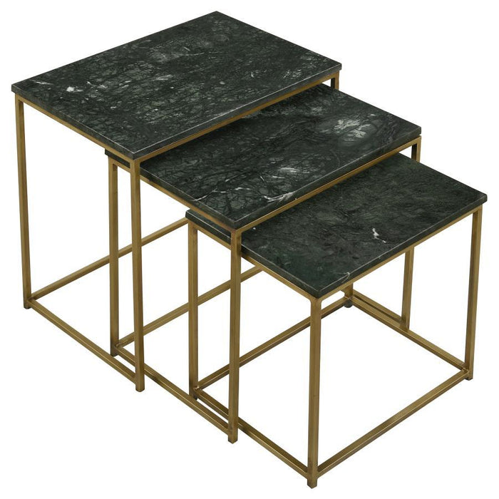 Medora - 3-Piece Nesting Table With Marble Top Sacramento Furniture Store Furniture store in Sacramento