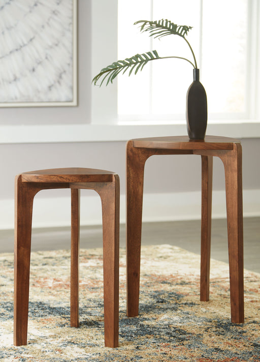 Brynnleigh - Medium Brown - Accent Table Set (Set of 2) Sacramento Furniture Store Furniture store in Sacramento