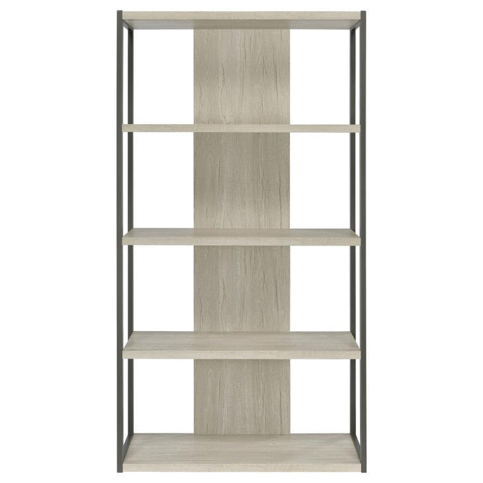 Loomis - 4-Shelf Bookcase - Whitewashed Gray Sacramento Furniture Store Furniture store in Sacramento