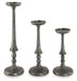 Eravell - Pewter Finish - Candle Holder Set (Set of 3) Sacramento Furniture Store Furniture store in Sacramento