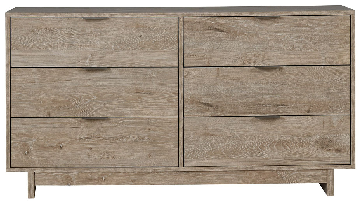 Oliah - Beige - Six Drawer Dresser - 31'' Height Sacramento Furniture Store Furniture store in Sacramento