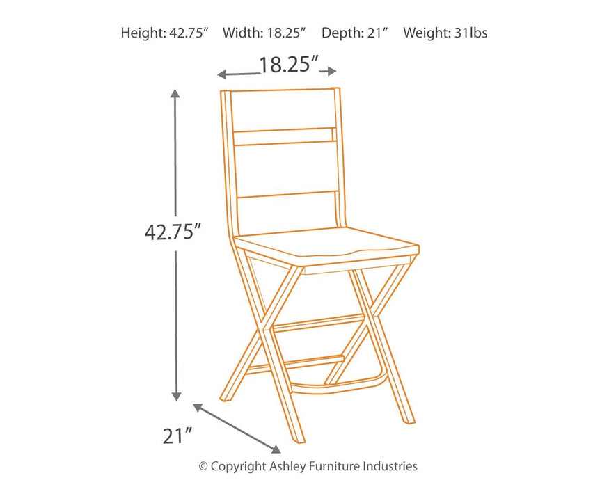 Kavara - Medium Brown - Barstool (Set of 2) Sacramento Furniture Store Furniture store in Sacramento