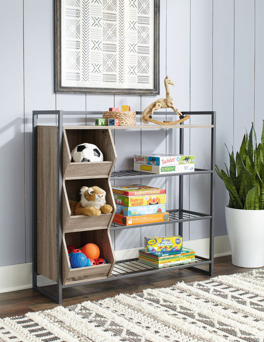 Maccenet - Grayish Brown / Gunmetal - Shoe Rack Sacramento Furniture Store Furniture store in Sacramento