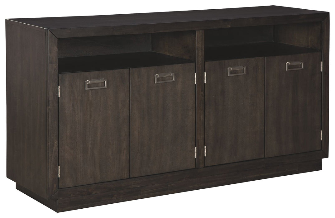 Hyndell - Dark Brown - Dining Room Server Sacramento Furniture Store Furniture store in Sacramento