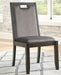 Hyndell - Gray / Dark Brown - Dining Uph Side Chair (Set of 2) Sacramento Furniture Store Furniture store in Sacramento