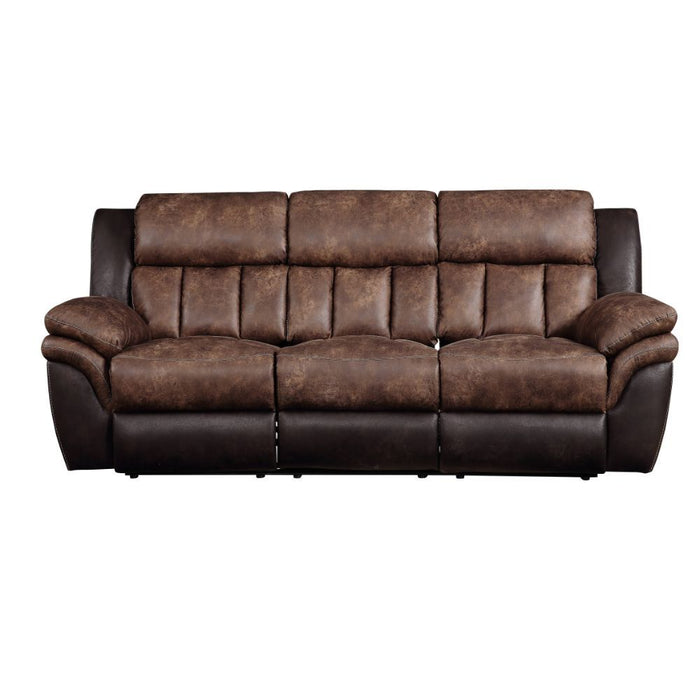 Jaylen - Sofa - Toffee & Espresso Polished Microfiber Sacramento Furniture Store Furniture store in Sacramento