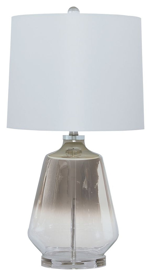 Jaslyn - Pearl Silver Finish - Glass Table Lamp Sacramento Furniture Store Furniture store in Sacramento