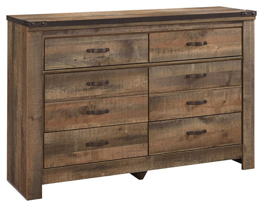 Trinell - Brown Dark - Six Drawer Dresser - 61.34" X 15.98" X 42.99" Sacramento Furniture Store Furniture store in Sacramento
