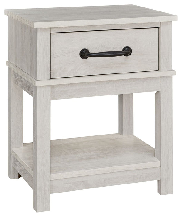 Dorrinson - White - One Drawer Night Stand Sacramento Furniture Store Furniture store in Sacramento