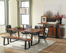 Ditman - Live Edge Dining Table - Gray Sheesham And Black Sacramento Furniture Store Furniture store in Sacramento