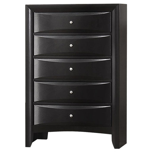 Briana - Rectangular 5-Drawer Chest - Black Sacramento Furniture Store Furniture store in Sacramento