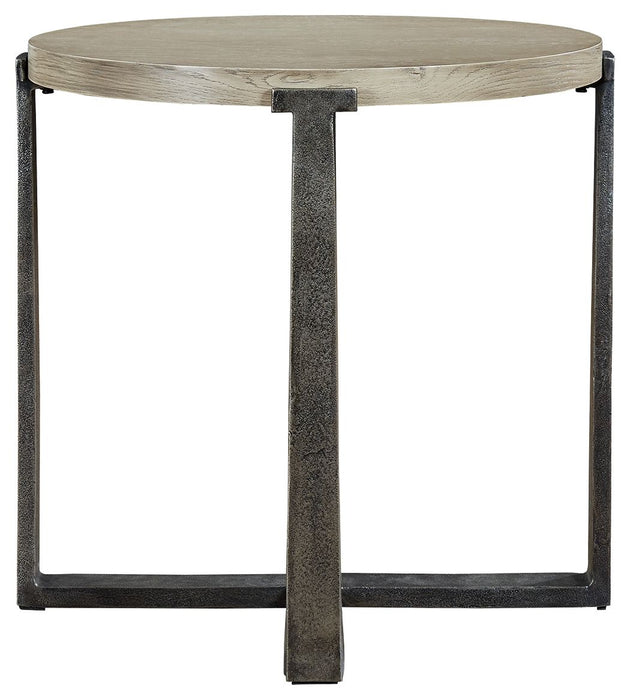 Dalenville - Gray - Round End Table Sacramento Furniture Store Furniture store in Sacramento