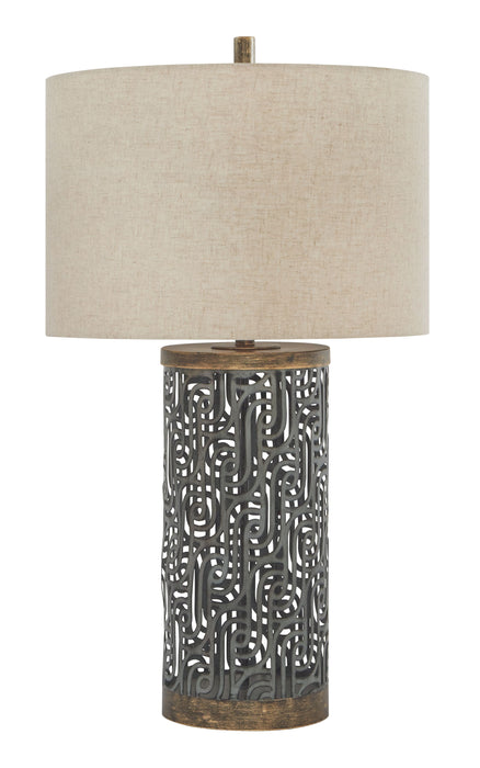 Dayo - Gray / Gold Finish - Metal Table Lamp Sacramento Furniture Store Furniture store in Sacramento