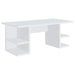 Alice - Writing Desk - White With Open Shelves Sacramento Furniture Store Furniture store in Sacramento