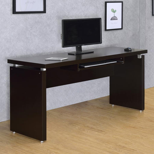 Skylar - Computer Desk With Keyboard Drawer - Cappuccino Sacramento Furniture Store Furniture store in Sacramento