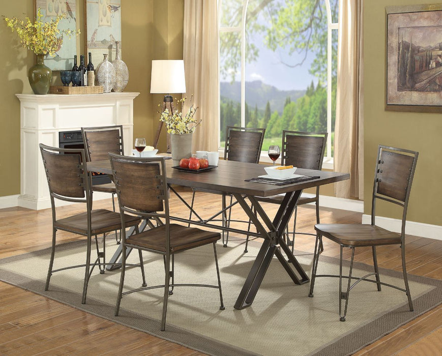 Jodoc - Dining Table - Walnut & Gunmetal Sacramento Furniture Store Furniture store in Sacramento