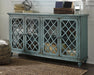 Mirimyn - Antique Teal - Accent Cabinet - Vintage Finish Sacramento Furniture Store Furniture store in Sacramento