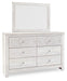 Paxberry - Whitewash - Dresser, Mirror - Medallion Drawer Pulls Sacramento Furniture Store Furniture store in Sacramento