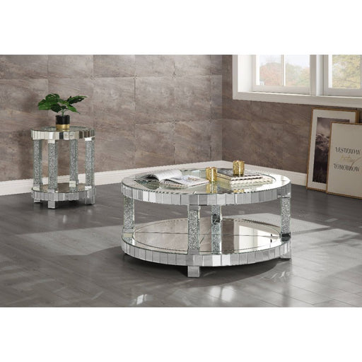 Fafia - Coffee Table - Mirrored & Faux Gems Sacramento Furniture Store Furniture store in Sacramento