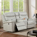 Florine - Power Loveseat - Light Gray Sacramento Furniture Store Furniture store in Sacramento