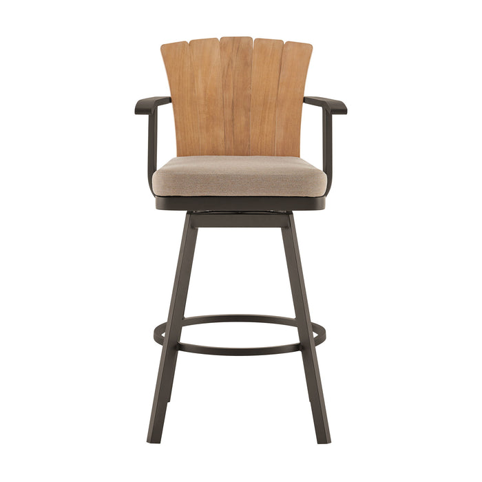 Hazel - Outdoor Patio Swivel Bar Stool