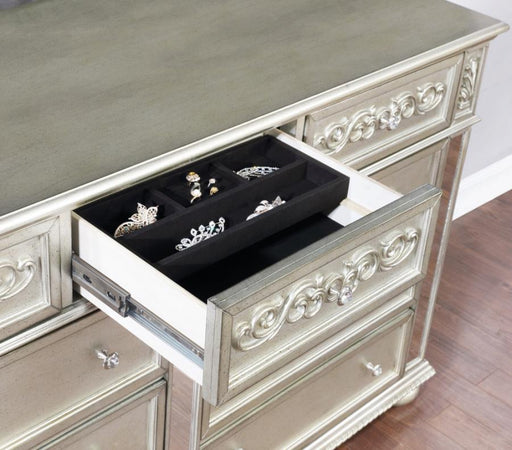 Heidi - 9-Drawer Dresser - Metallic Platinum Sacramento Furniture Store Furniture store in Sacramento