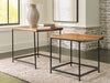 Drezmoore - Light Brown / Black - Nesting End Tables (Set of 2) Sacramento Furniture Store Furniture store in Sacramento