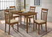 Robles - 5 Piece Dining Set - Chestnut And Tan Sacramento Furniture Store Furniture store in Sacramento