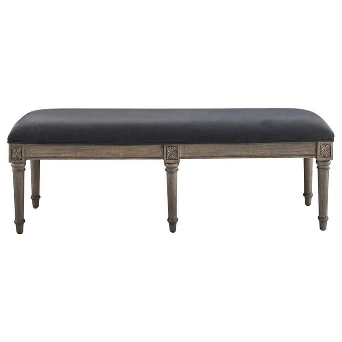 Alderwood - Upholstered Bench - French Gray Sacramento Furniture Store Furniture store in Sacramento