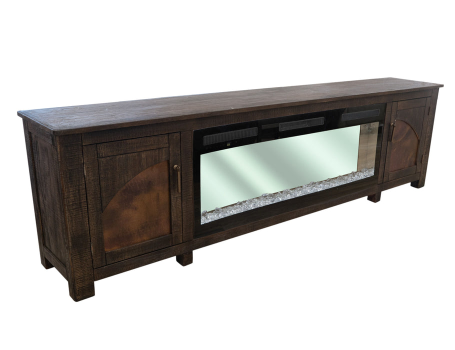 Blackburn - Electric Fireplace - Dark Brown