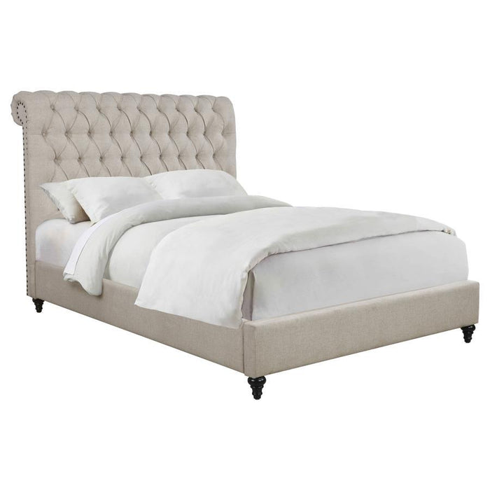 Devon - Button Tufted Upholstered Bed Sacramento Furniture Store Furniture store in Sacramento