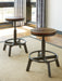 Torjin - Dark Brown - 3 Pc. - Long Counter Table, 2 Stools Sacramento Furniture Store Furniture store in Sacramento