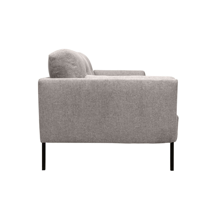 Michalina - 84" Fabric Sofa With Black Metal Legs