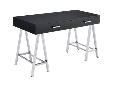 Coleen - Desk - Black High Gloss & Chrome Sacramento Furniture Store Furniture store in Sacramento