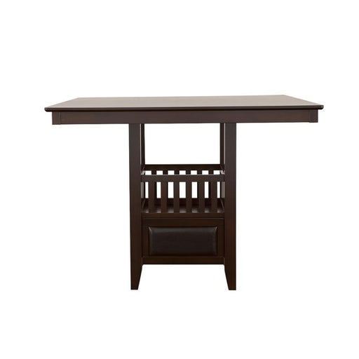 Jaden - Square Counter Height Table With Storage - Espresso Sacramento Furniture Store Furniture store in Sacramento