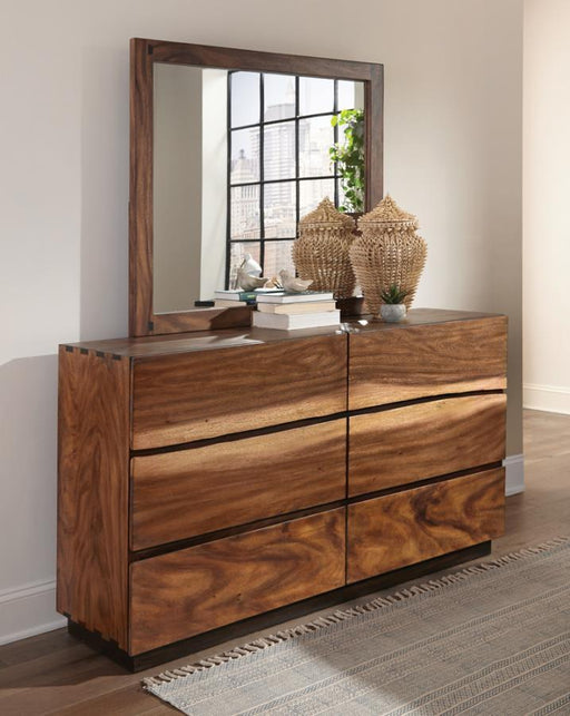 Winslow - 6-Drawer Dresser - Smokey Walnut And Coffee Bean Sacramento Furniture Store Furniture store in Sacramento