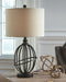 Manasa - Dark Brown - Metal Table Lamp Sacramento Furniture Store Furniture store in Sacramento